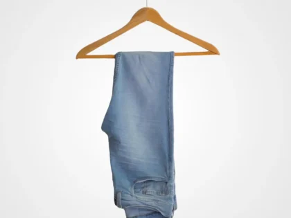 Faint Washed Denim Blue Jeans